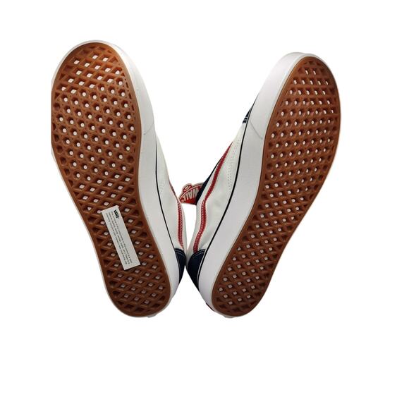 Men's ComfyCush VANS old skool tennis shoes blue/white size 9 - Picture 8 of 8